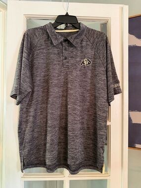 Colorado Buffaloes Heather Gray Men's Polo Shirt